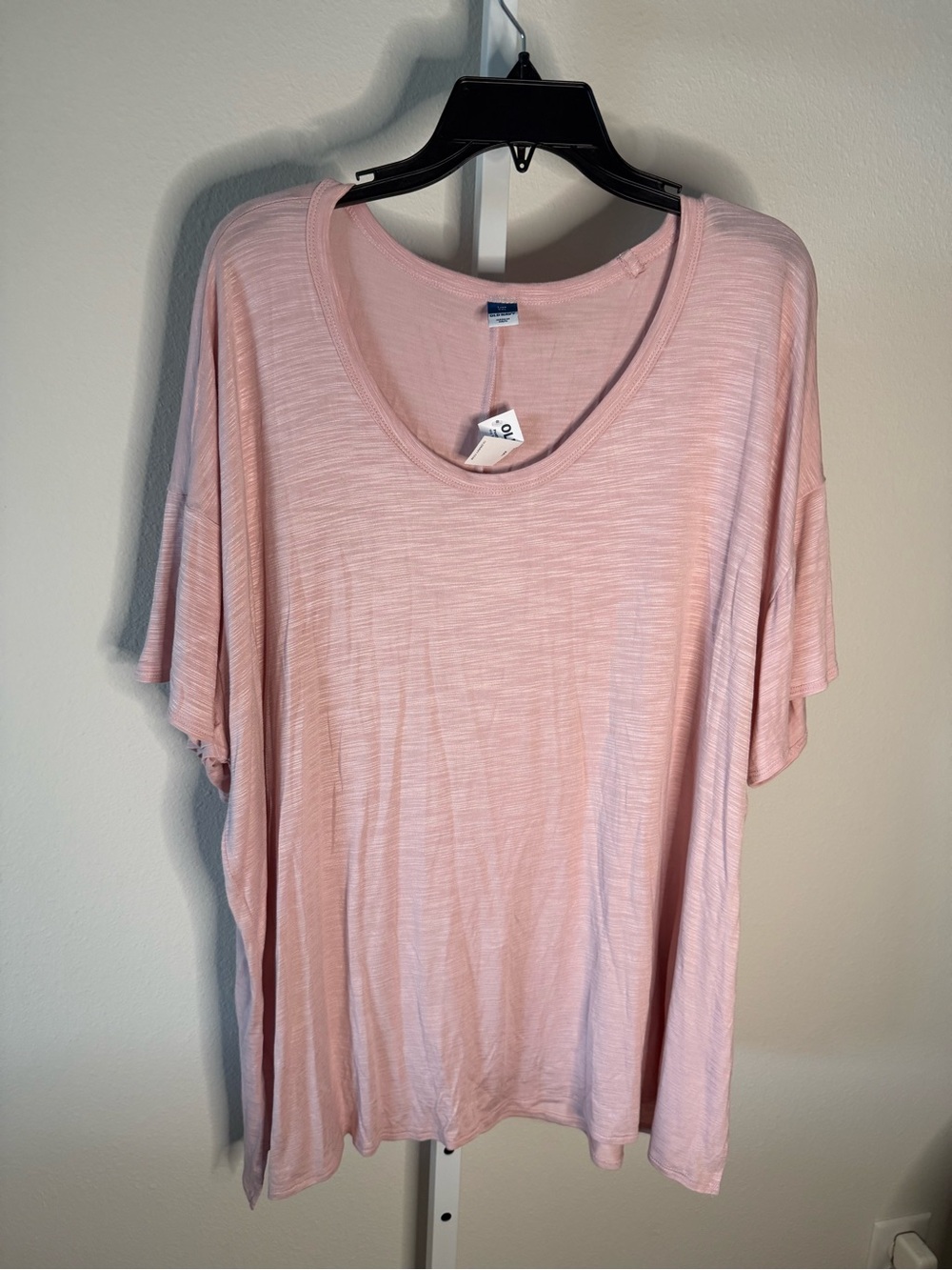 NWT-Old Navy Luxe Light Pink Women's Scoop Neck Tunic Top